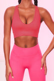 Scoop Neck Wide Strap Active Bra 