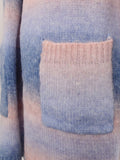Angel Wings Full Size Pocketed Open Front Gradient Cardigan 