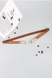 Zinc Alloy Buckle PU Leather Belt 