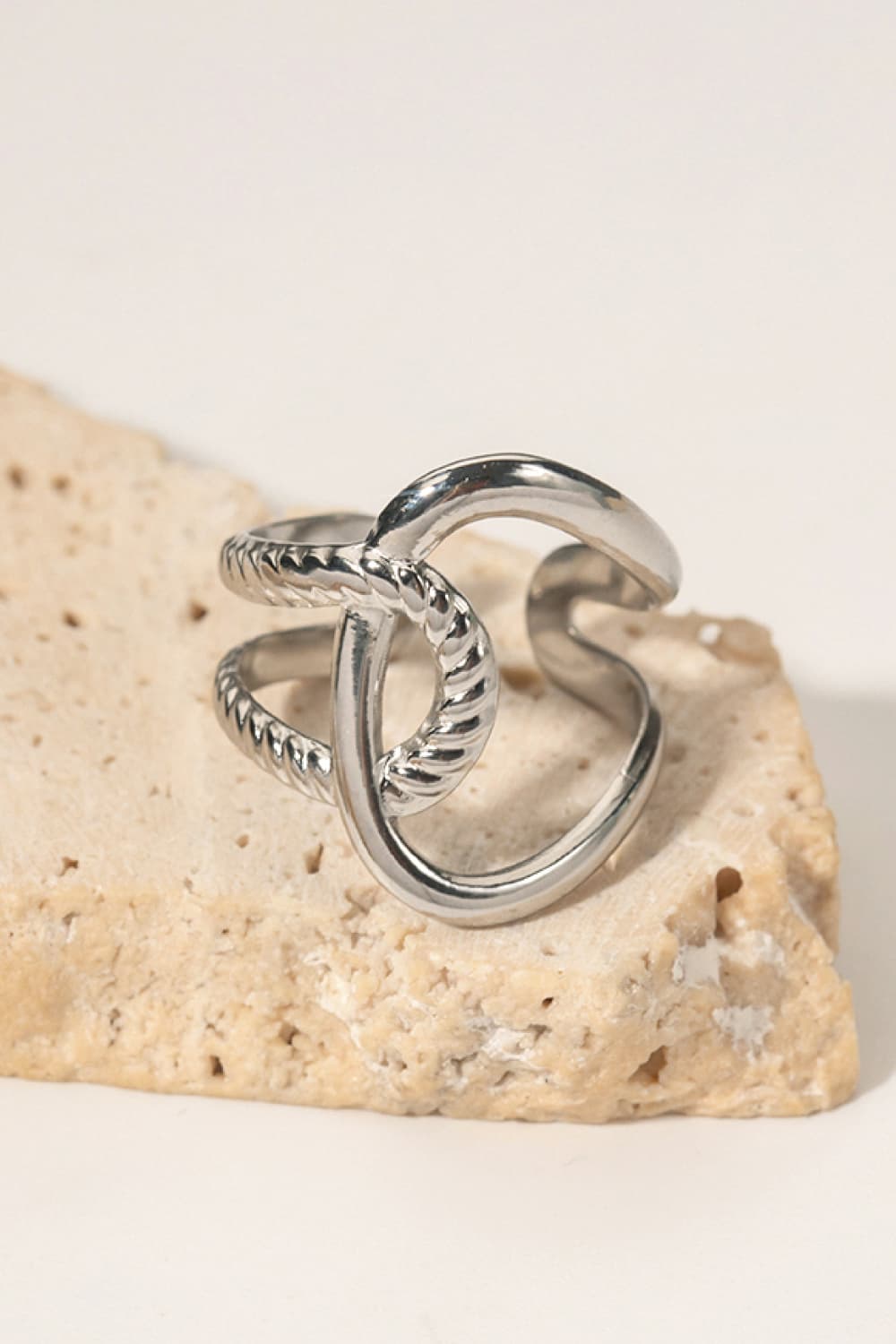 Modern Copper Open Ring 