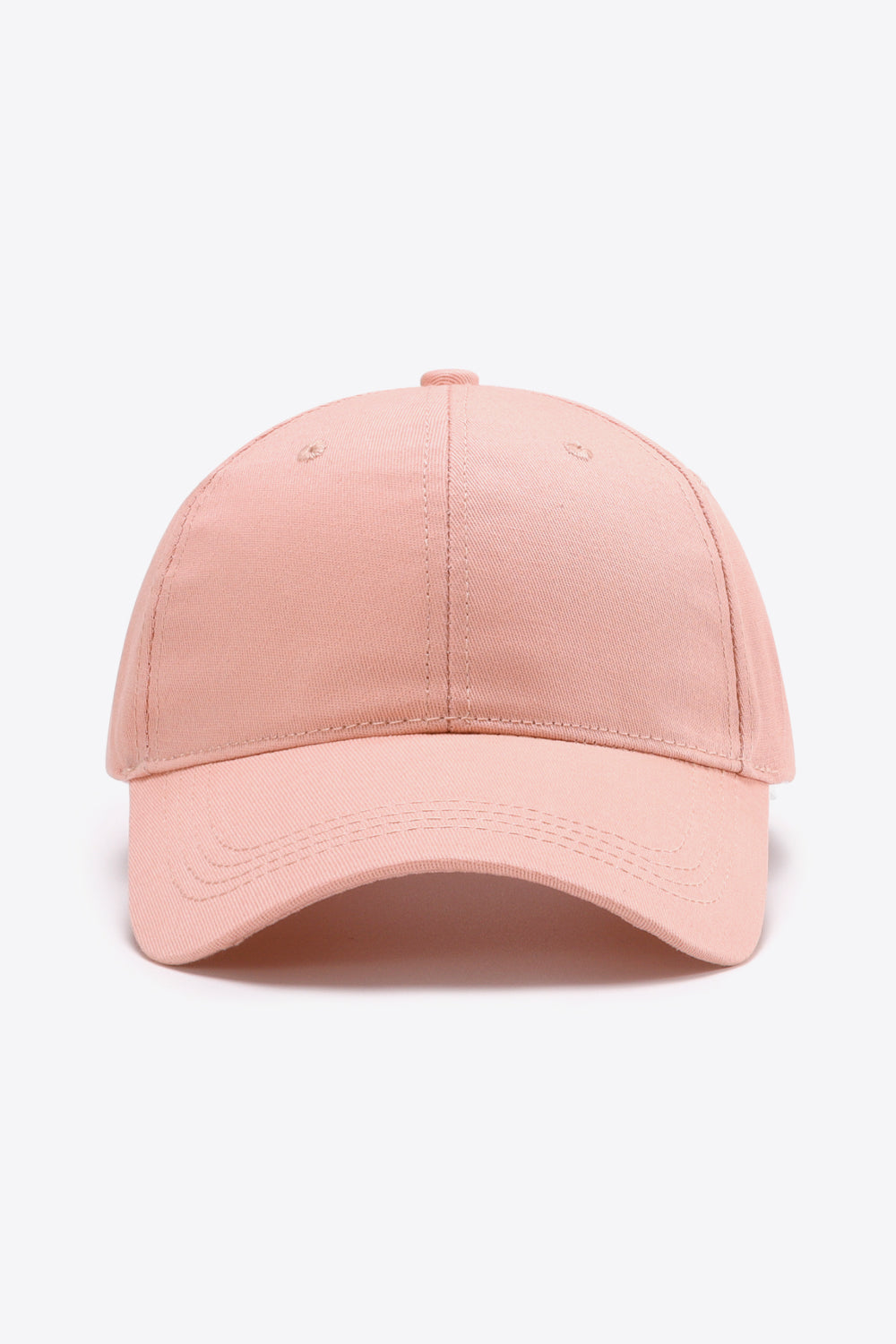 Plain Adjustable Cotton Baseball Cap 