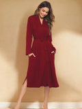 Tied Lounge Nightgown with Pockets Lingerie & Nightwear