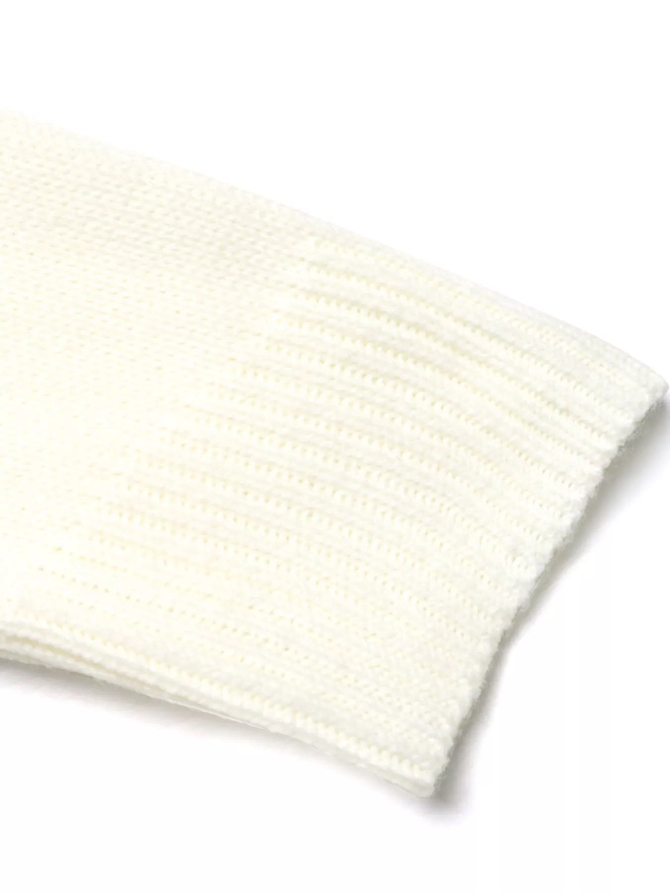 Contrast Round Neck Long Sleeve Sweater 