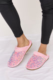 Forever Link Sequin Plush Round Toe Slippers 
