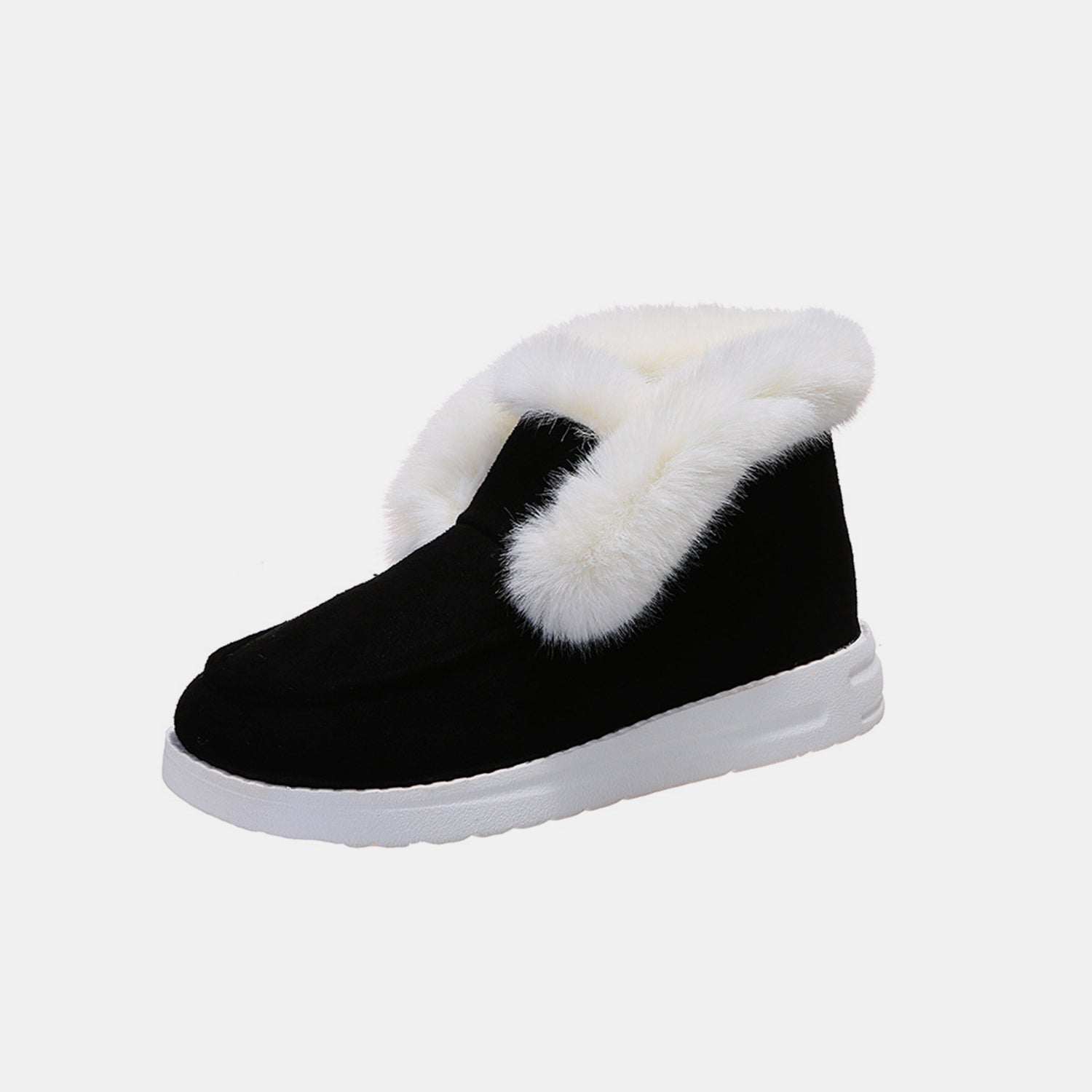 Furry Suede Snow Boots 