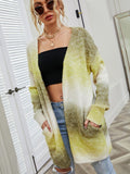 Angel Wings Full Size Pocketed Open Front Gradient Cardigan 