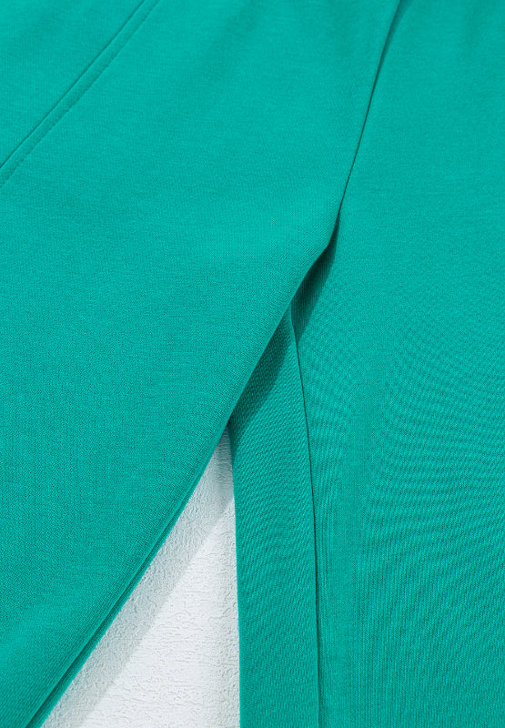 Full Size Round Neck Long Sleeve Top and Drawstring Pants Set 