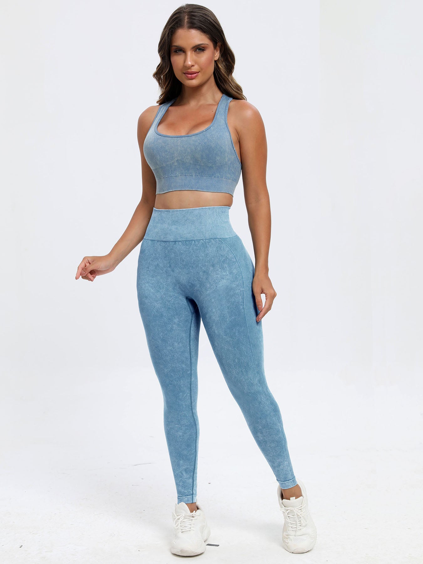 Scoop Neck Wide Strap Top and Pants Active Set 