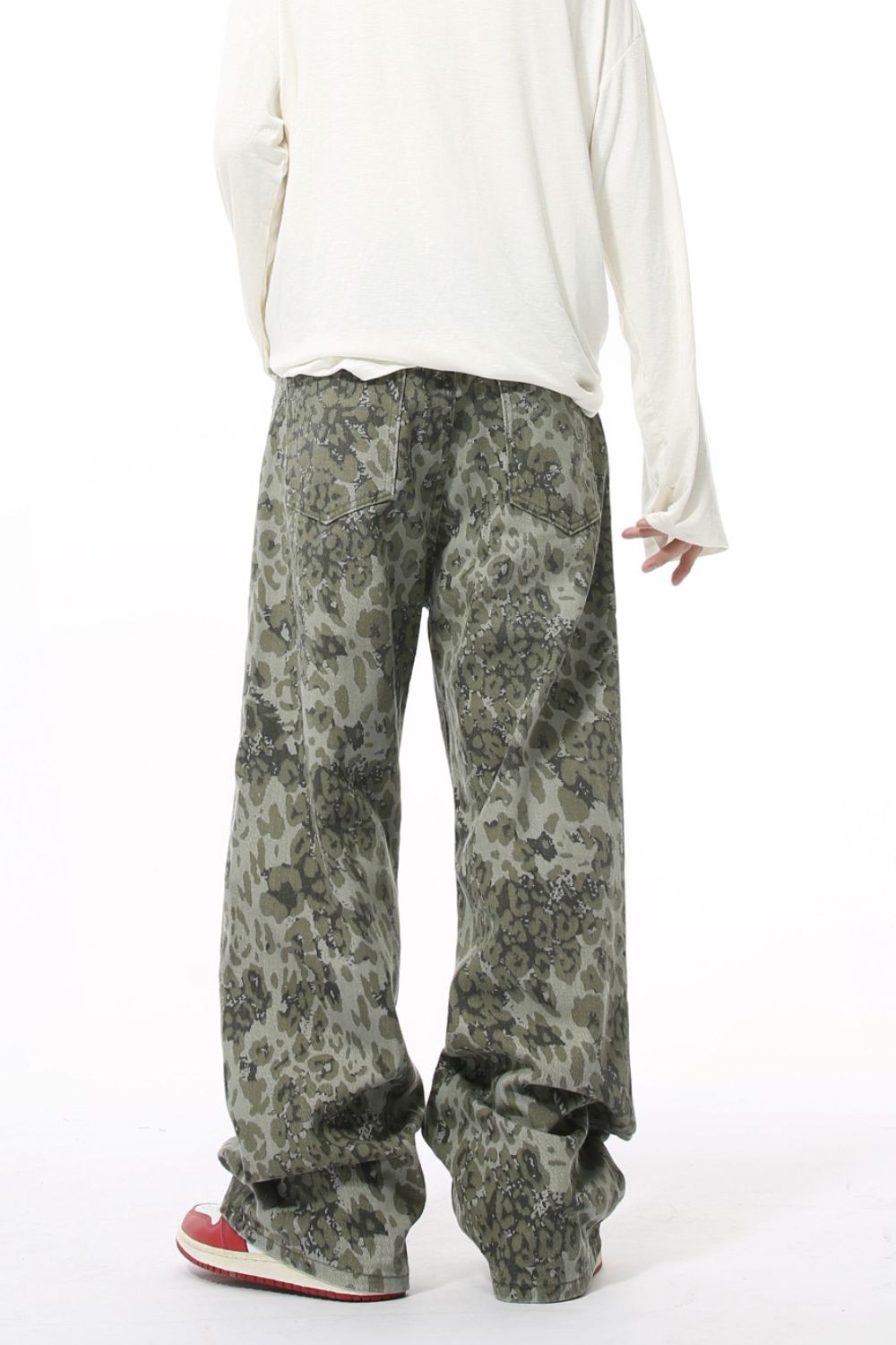 Camouflage Jeans with Pockets 