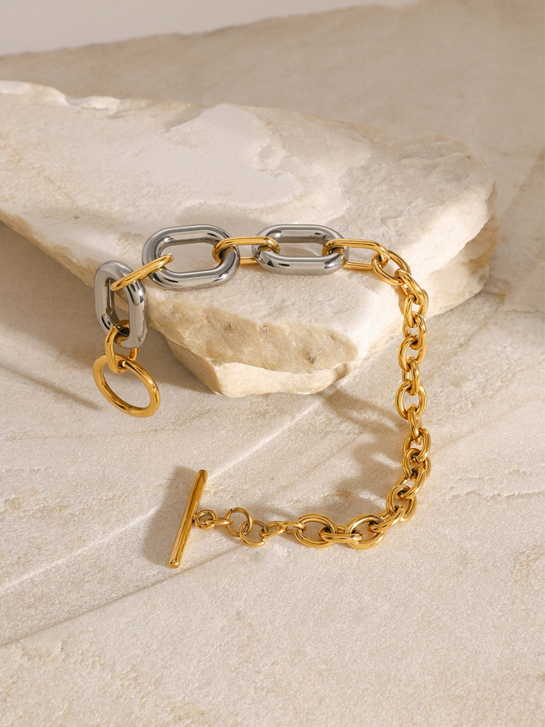 18K Gold-Plated Stainless Steel Chain Bracelet Accessories