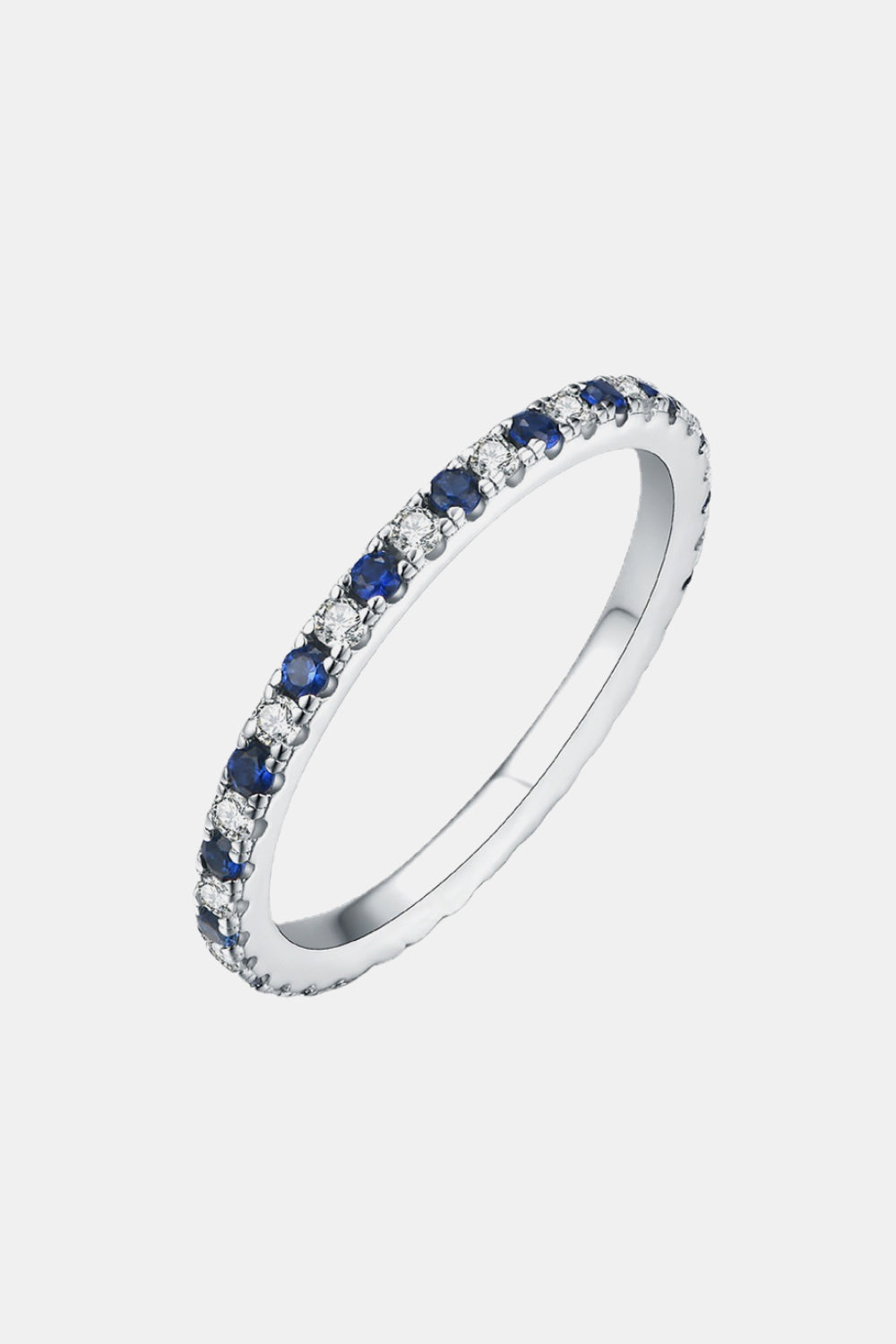 Moissanite Lab-Grown Sapphire Rings 