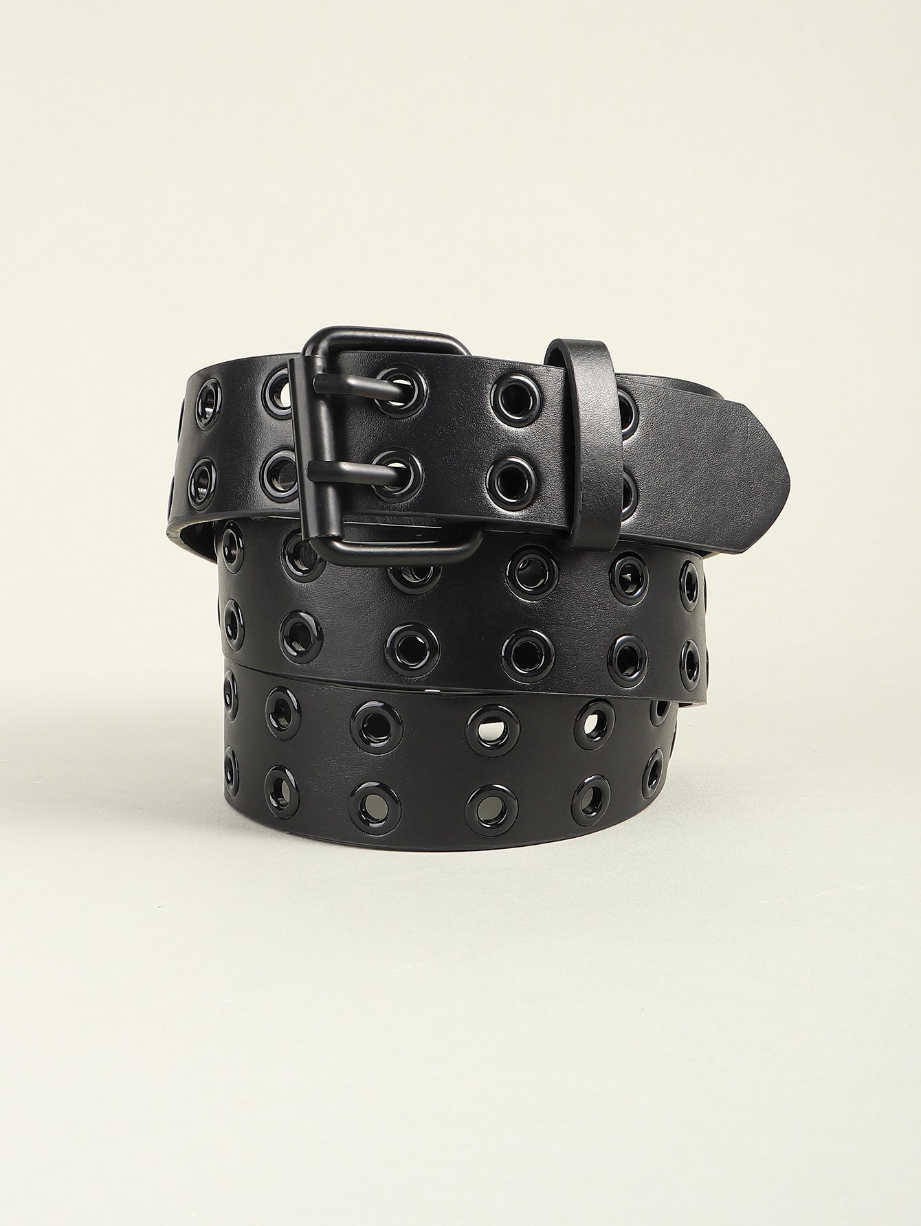Grommet PU Leather Belt 