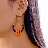 18K Gold-Plated Halloween Bead Earrings 