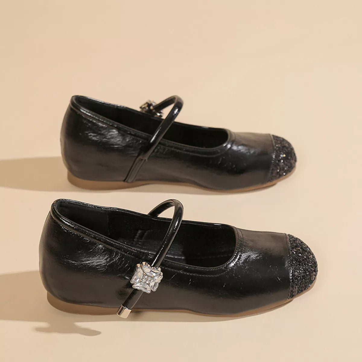 Round Toe Mary Jane Loafers 