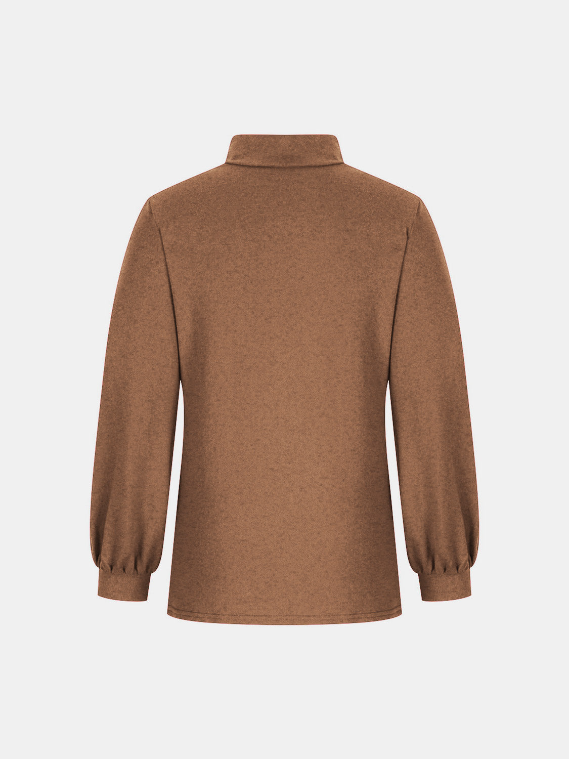 Full Size Mock Neck Long Sleeve T-Shirt 