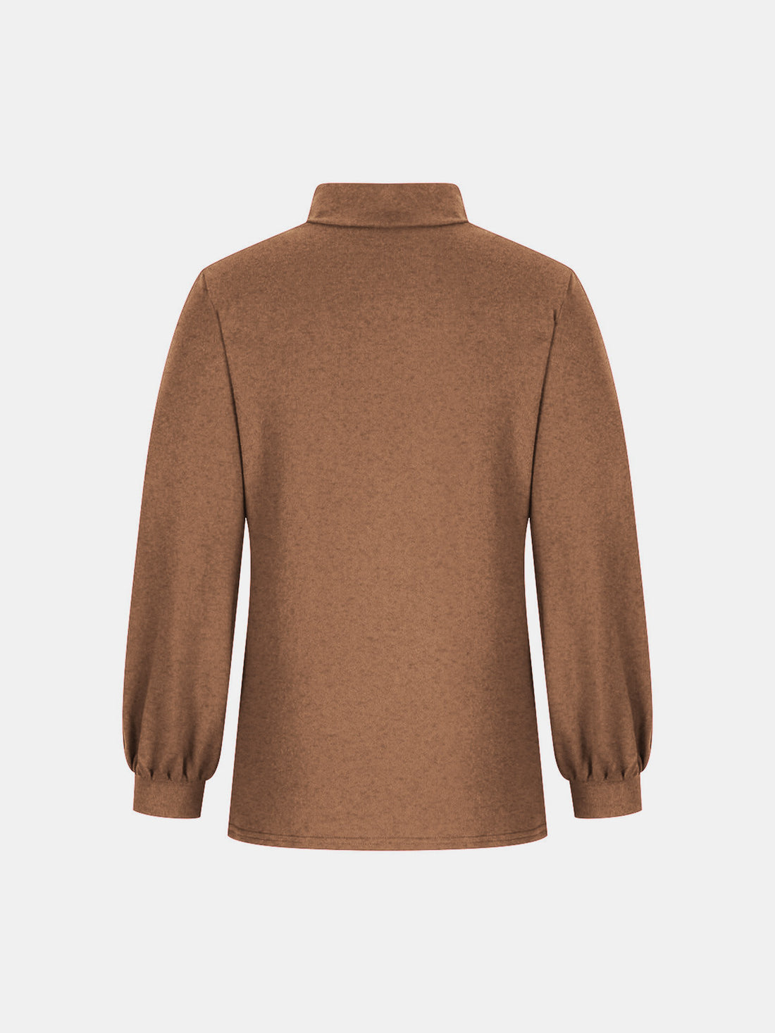 Full Size Mock Neck Long Sleeve T-Shirt 
