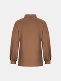 Full Size Mock Neck Long Sleeve T-Shirt 