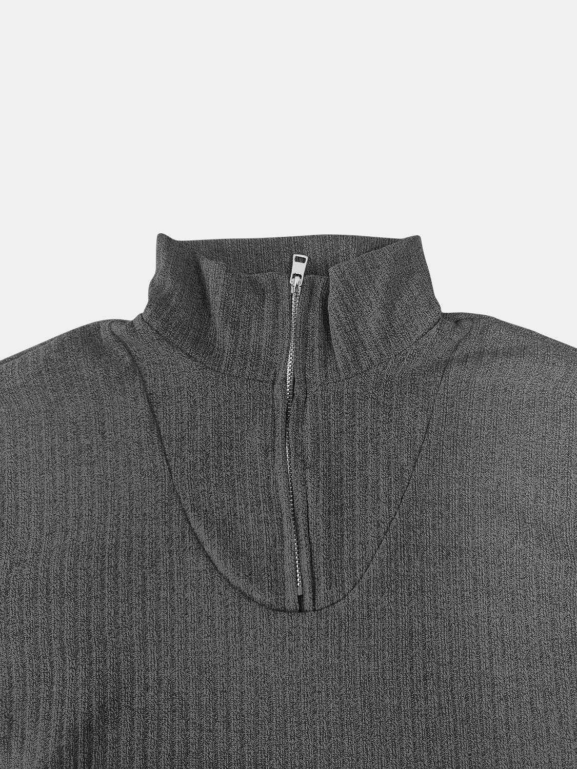 Full Size Quarter Zip Long Sleeve Top 