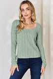Basic Bae Full Size Ribbed Long Sleeve T-Shirt 