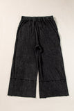 Plus Size Drawstring Wide Leg Pants 