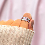 Heart Shape Zircon 925 Sterling Silver Ring 