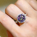 3 Carat Moissanite Zircon 925 Sterling Silver Ring 