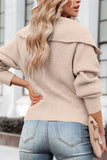 Zip Up Long Sleeve Cardigan 