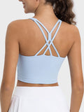 Millennia Crisscross Round Neck Active Tank 