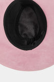 Fame Braided Faux Suede Hat 