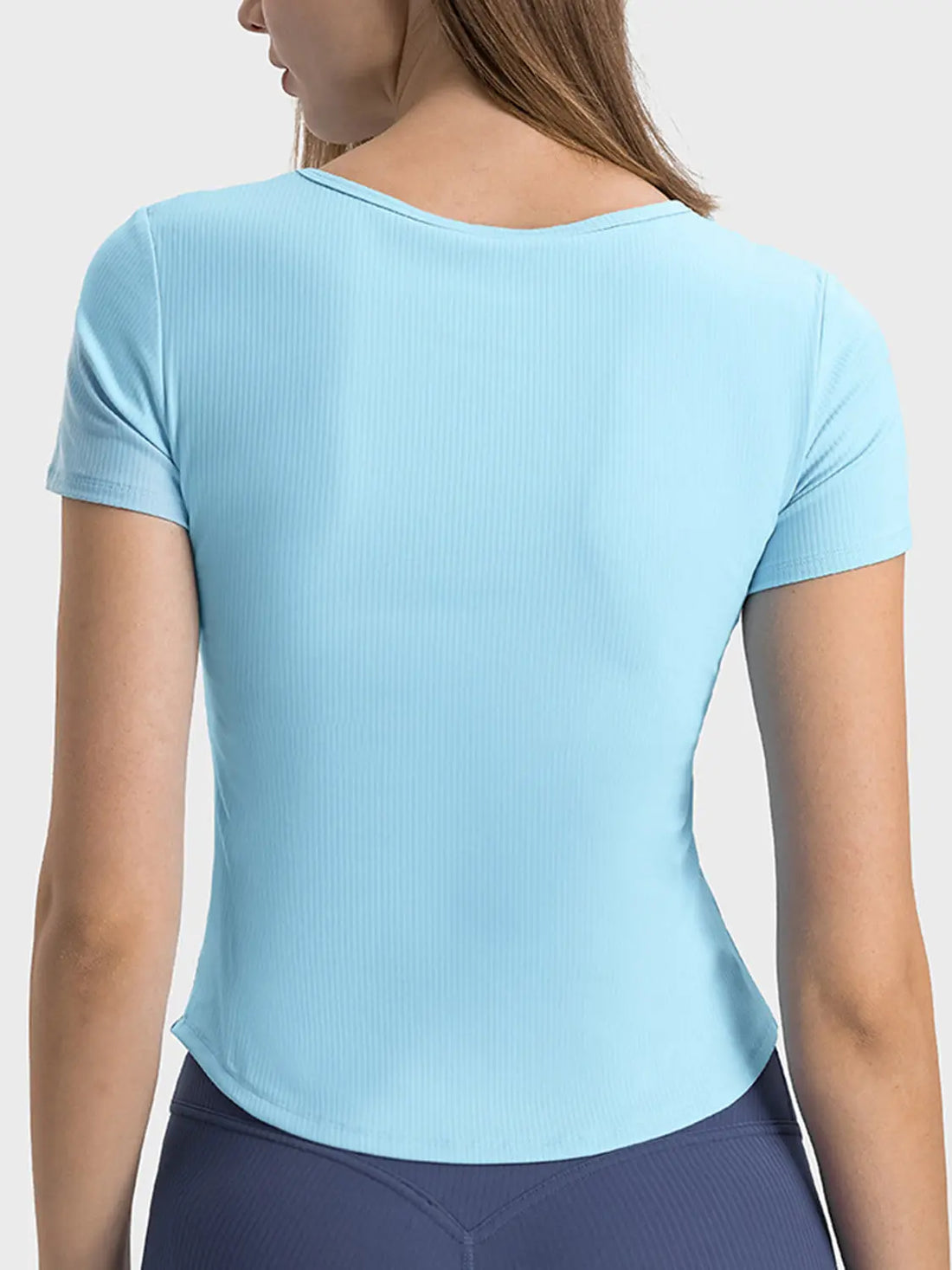 Millennia Notched Short Sleeve Active T-Shirt 