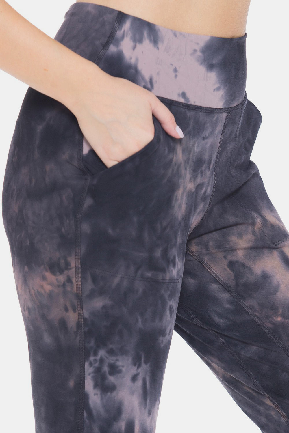 Leggings Depot Tie-Dye High Waist Cropped Leggings leggings