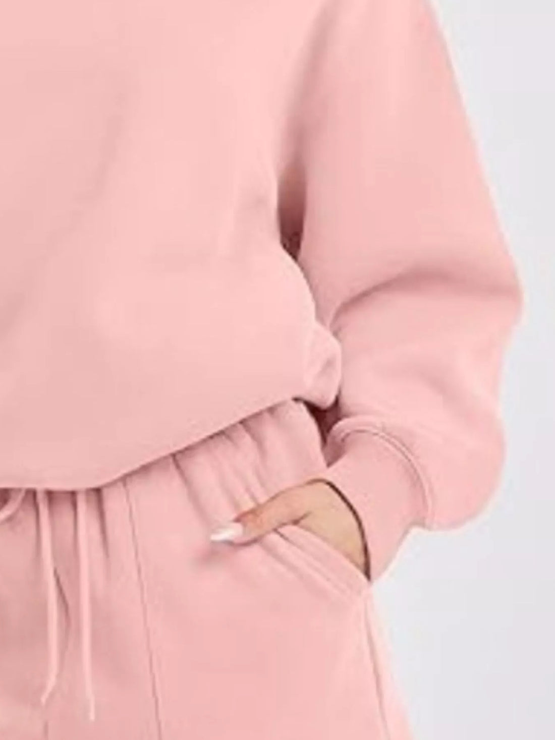 Round Neck Dropped Shoulder Top and Drawstring Shorts Set Two Piece Dresses