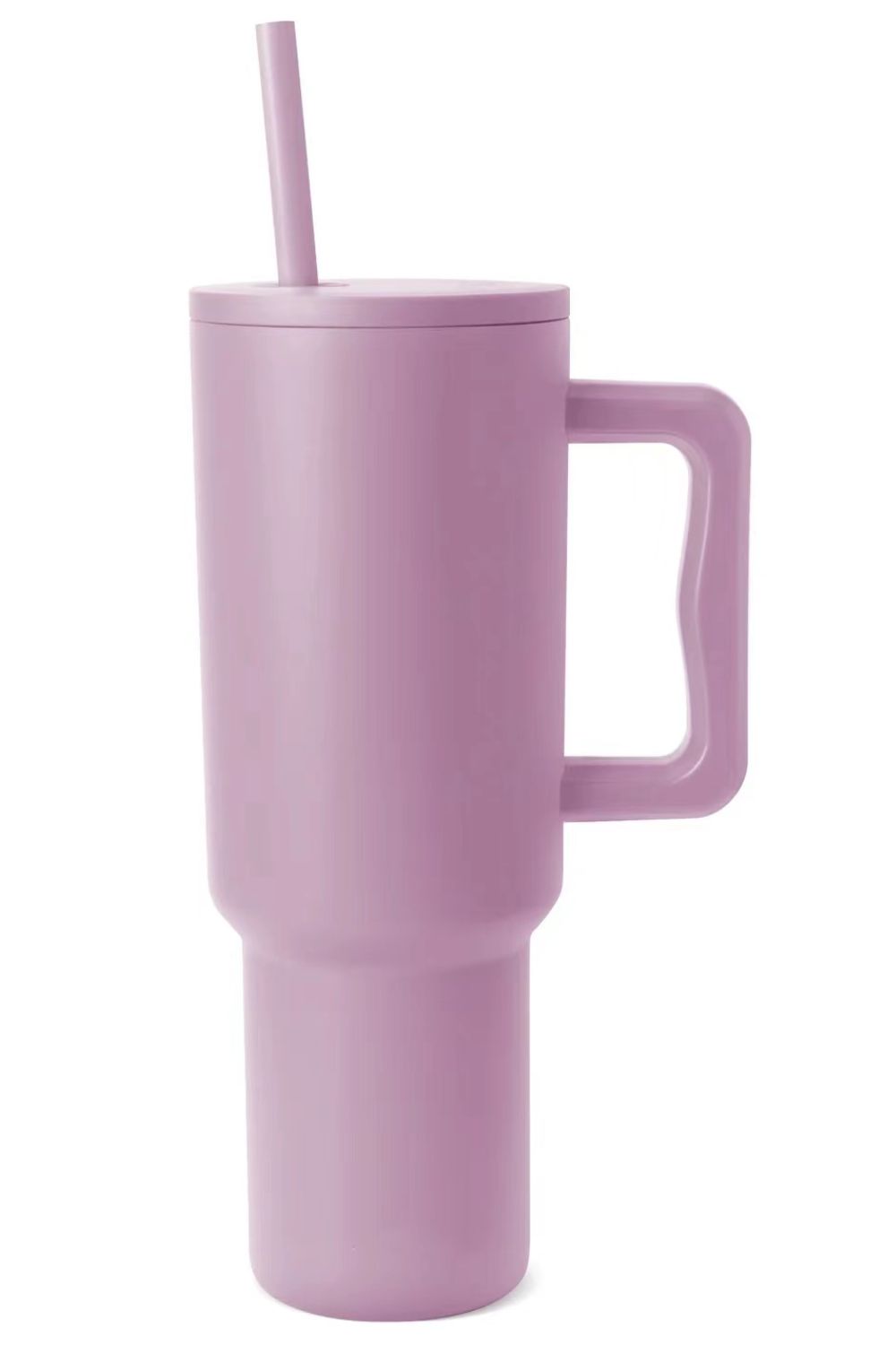 Monochromatic Stainless Steel Tumbler with Matching Straw 