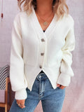 Button Up Long Sleeve Cardigan 