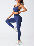 Scoop Neck Cami and High Waist Leggings Active Set 