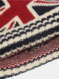 Roll Rim US Flag Knit Hat 
