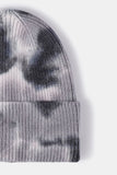 Tie-Dye Cuffed Rib-Knit Beanie Hat 