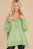 Exposed Seam Long Sleeve Sweatshirt 