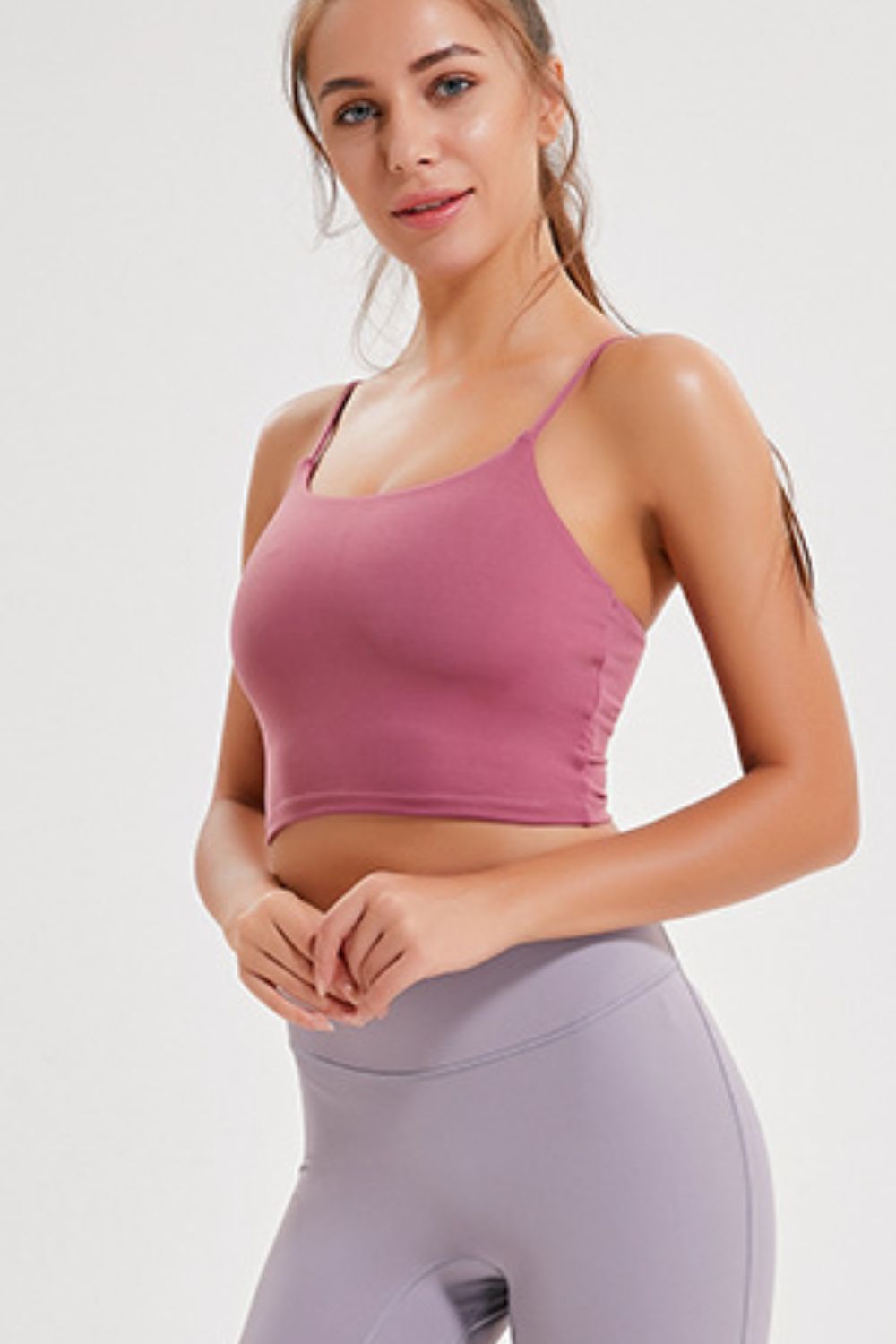 Millennia Feel Like Skin Scoop Neck Sports Cami 