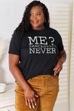 Simply Love Letter Graphic Round Neck T-Shirt 