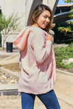 Full Size Teddy Hooded Jacket with Pockets 