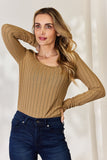 Basic Bae Full Size Ribbed Long Sleeve T-Shirt 