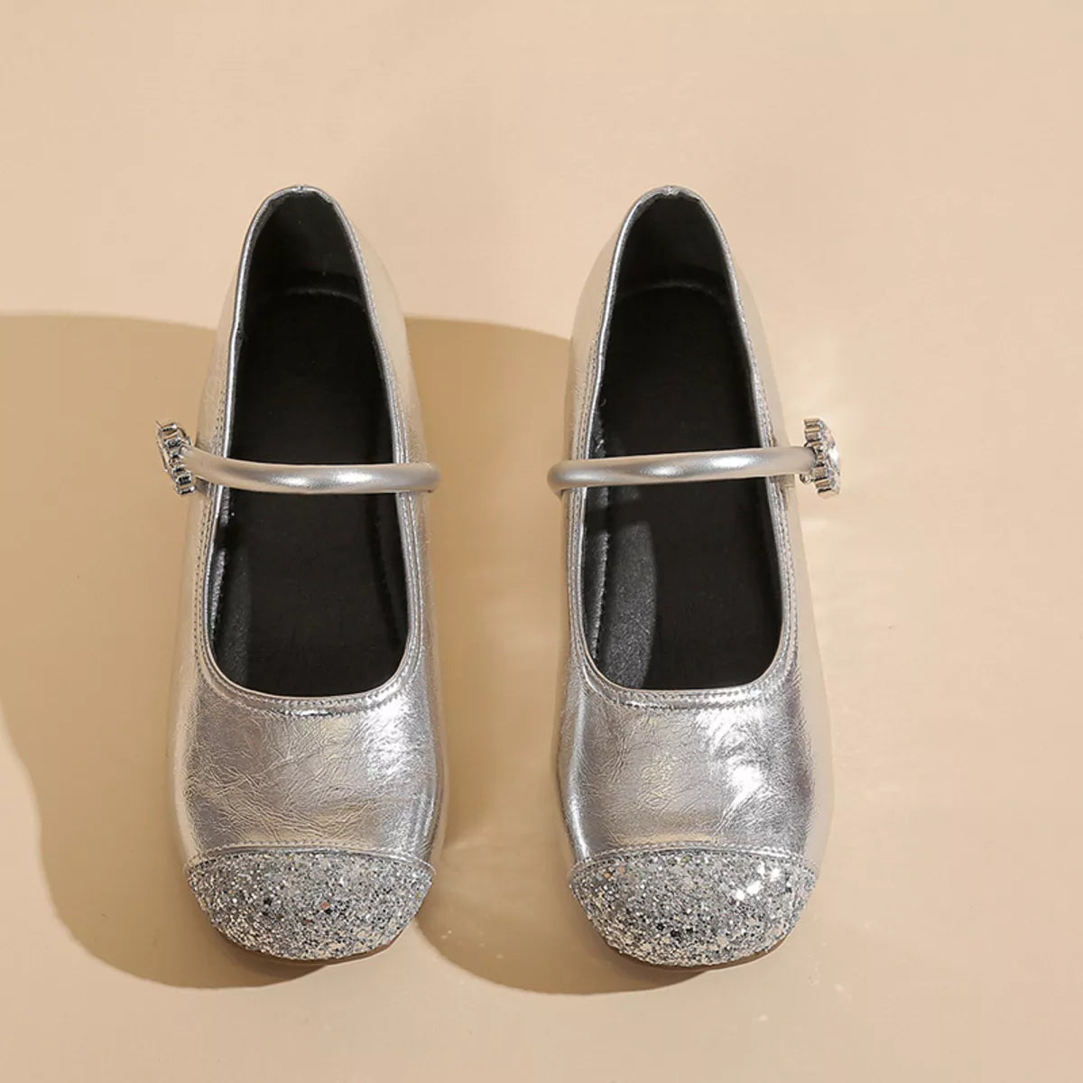 Round Toe Mary Jane Loafers 