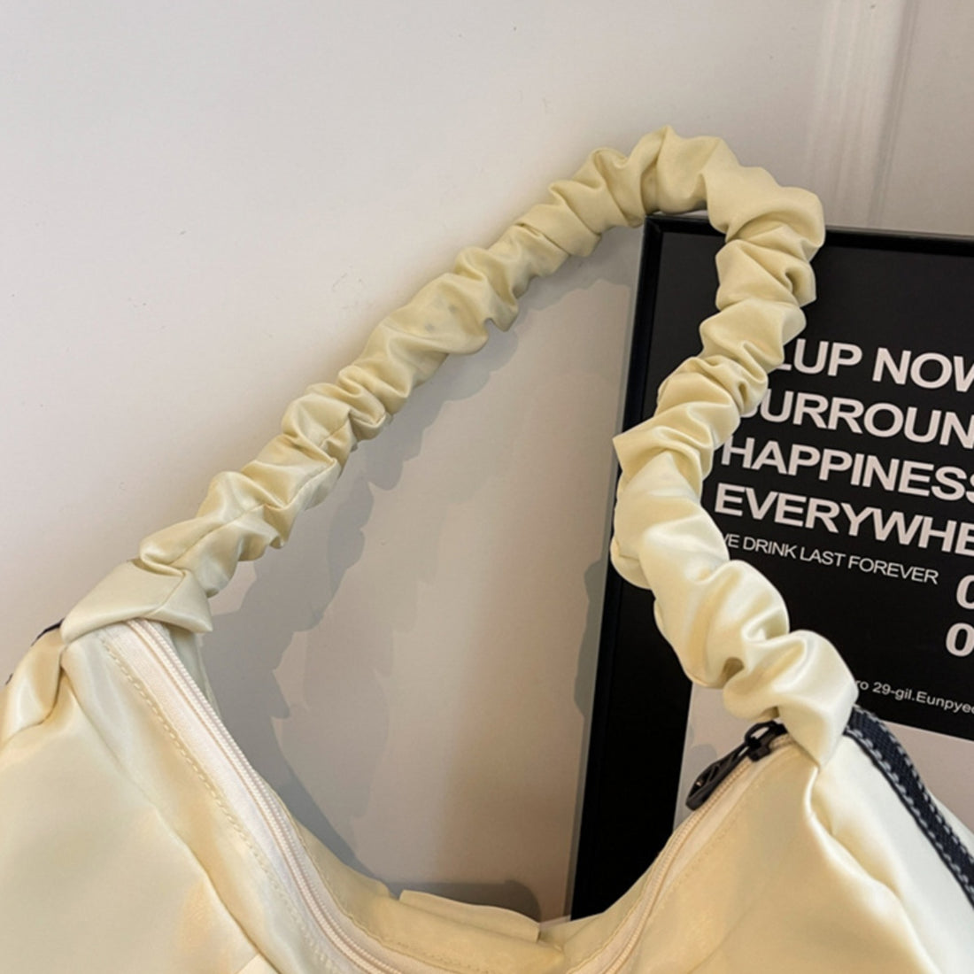 Ruched Large Tote Bag 