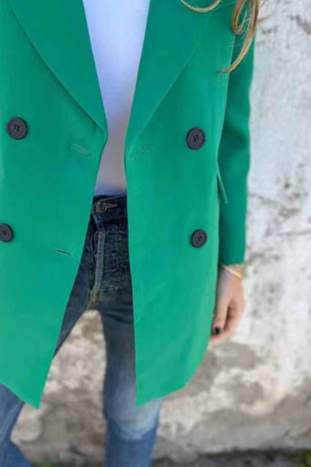 Full Size Collared Neck Long Sleeve Blazer 