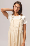 BiBi Back Patch Pocket Lace Trim Rompers 