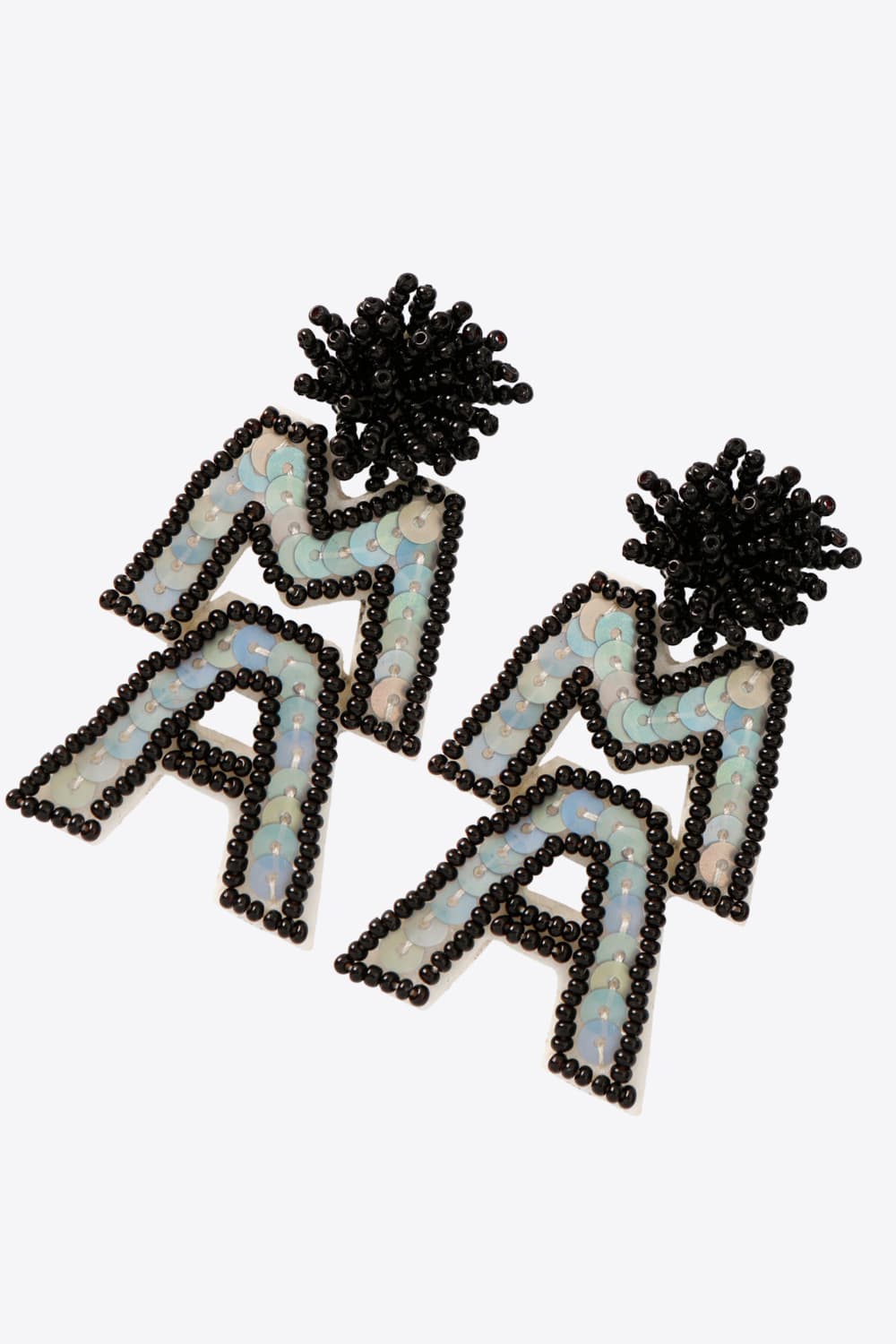 MAMA Beaded Dangle Earrings 