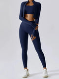 Bra Outerwear and Leggings 3-Piece Active Set Two Piece Dresses