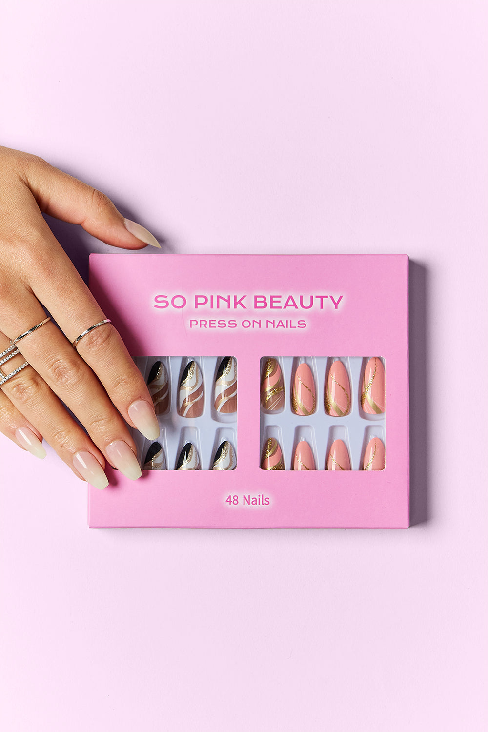 SO PINK BEAUTY Press On Nails 2 Packs 