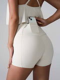 High Waist Active Shorts 